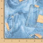 Toile imprimée jeans denim - Ribes y Casals