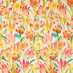 Crêpe viscose imprimé fleurs aquarelle chaude - Ribes y Casals