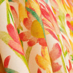 Crêpe viscose imprimé fleurs aquarelle chaude - Ribes y Casals