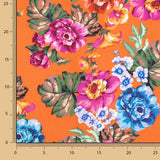 Viscose imprimée Fleurs Jardin Coralia - Ribes y Casals