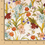 Viscose imprimée de délicates fleurs botaniques - Ribes y Casals