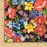 Viscose imprimée de fleurs sauvages aux couleurs vives - Ribes y Casals