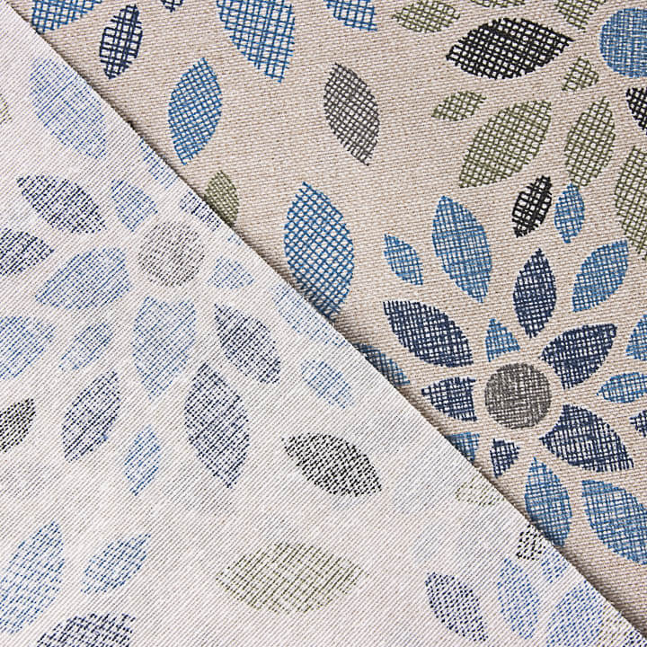 Nappe en plastique à motif floral mosaïque bleue - Ribes y Casals