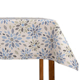 Nappe en plastique à motif floral mosaïque bleue - Ribes y Casals