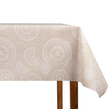 Nappe en plastique Mandalas Beige - Ribes y Casals