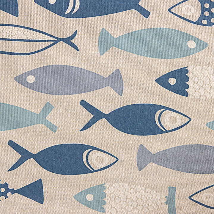 Nappe en plastique imprimée de poissons et de motifs marins - Ribes y Casals
