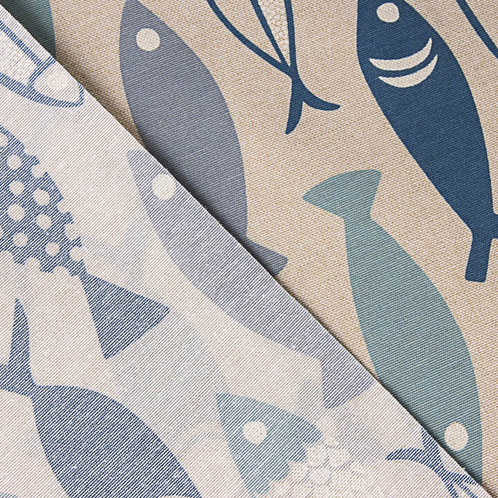 Nappe en plastique imprimée de poissons et de motifs marins - Ribes y Casals
