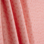 Percal imprimé Feuilles Fraise - Ribes y Casals