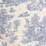 Coton Enduit Toile de Jouy Bleu et Blanc - Ribes y Casals