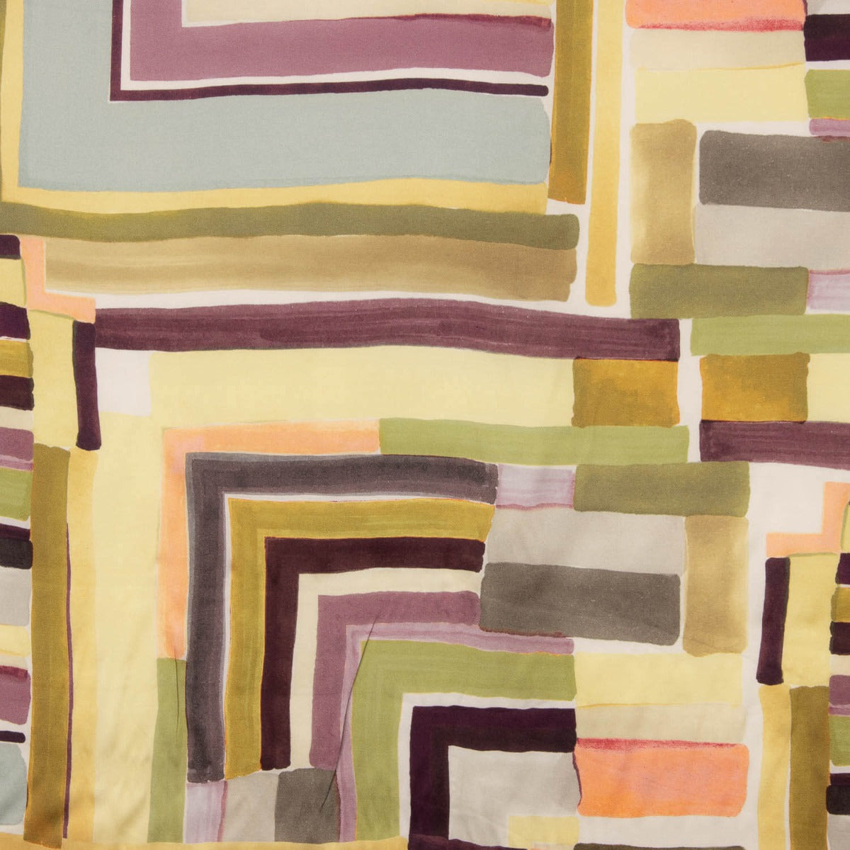 Coups de pinceau abstraits satin de viscose - Ribes y Casals
