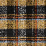 Tissu pour manteau à carreaux chiné marron - Ribes y Casals