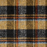 Tissu pour manteau à carreaux chiné marron - Ribes y Casals