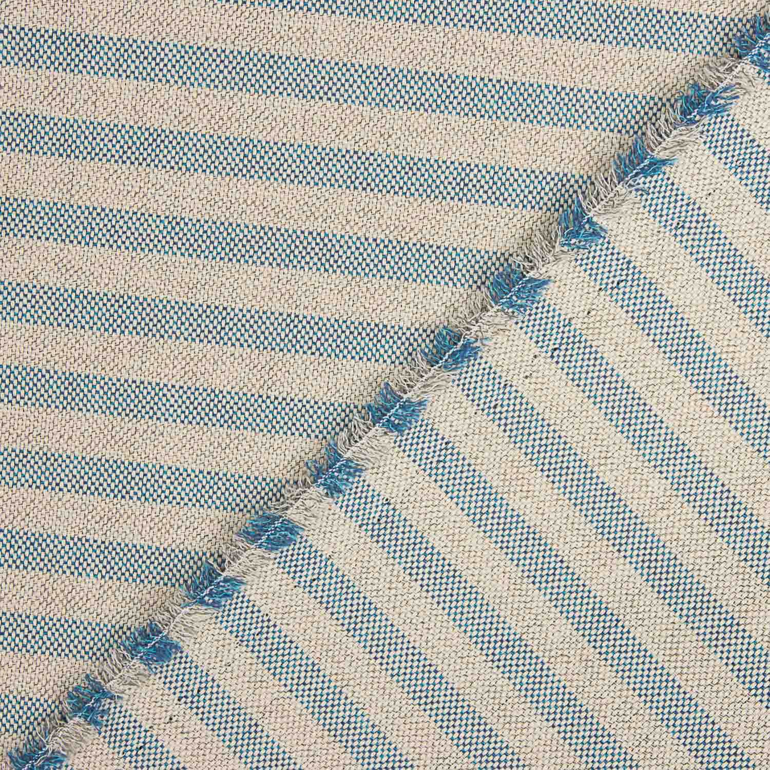 Toile d'extérieur Famara à rayures bleues - Ribes y Casals