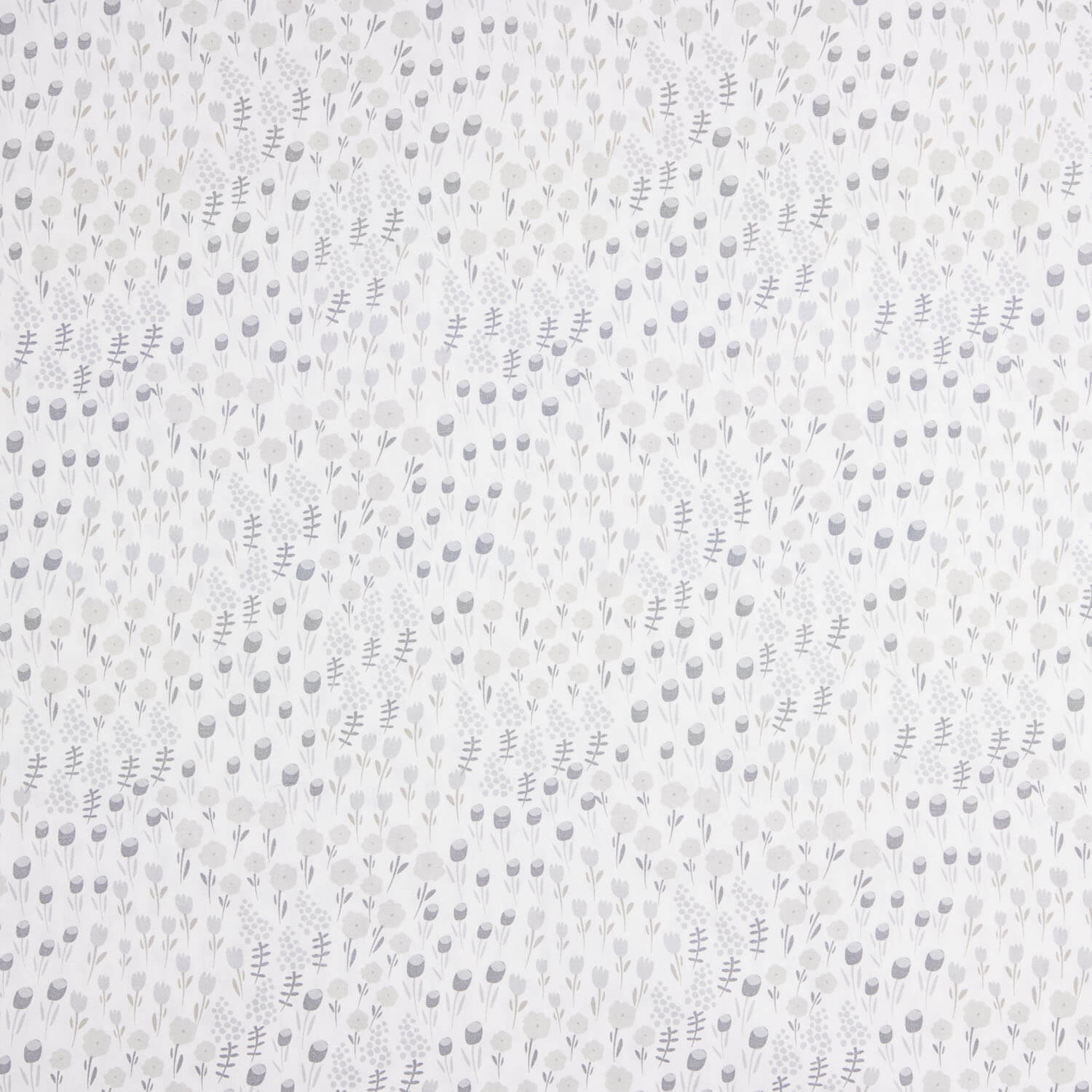 Percal imprimé Prairie Gris - Ribes y Casals