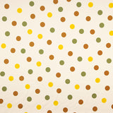 Glossy Fama Stretch Polka Dots Olive - Ribes y Casals