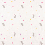 Mousseline de coton Lapins de printemps - Ribes y Casals
