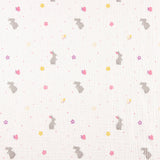 Mousseline de coton Lapins de printemps - Ribes y Casals