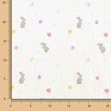 Mousseline de coton Lapins de printemps - Ribes y Casals