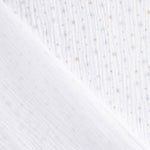 Mousseline de coton étoiles bleu et moutarde - Ribes y Casals