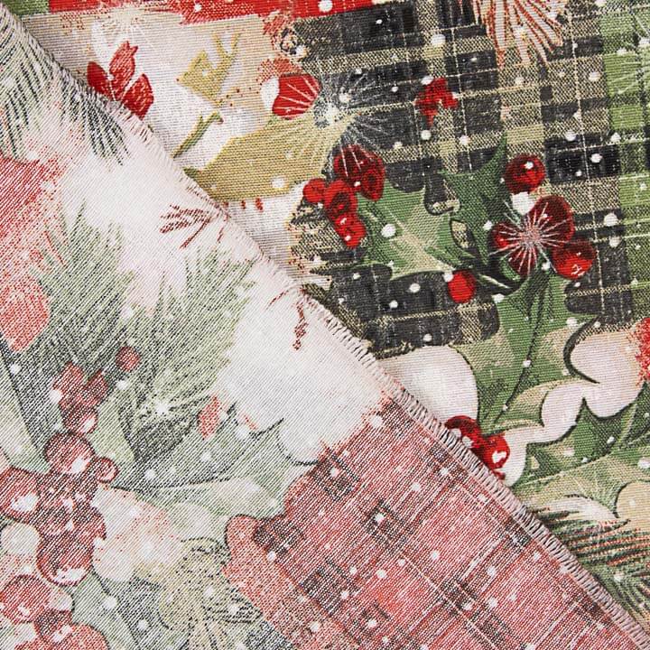 Toile de coton imprimée Noël, motif patchwork écossais - Ribes y Casals