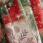 Toile de coton imprimée Noël, motif patchwork écossais - Ribes y Casals