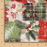 Toile de coton imprimée Noël, motif patchwork écossais - Ribes y Casals