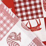 Toile de coton imprimée Noël, style patchwork nordique - Ribes y Casals