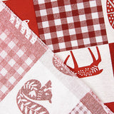 Toile de coton imprimée Noël, style patchwork nordique - Ribes y Casals