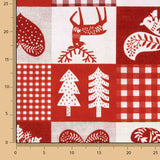 Toile de coton imprimée Noël, style patchwork nordique - Ribes y Casals