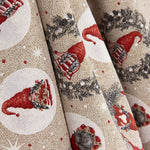 Toile de coton imprimée « Noël et gnomes » - Ribes y Casals