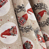 Toile de coton imprimée « Noël et gnomes » - Ribes y Casals