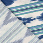 Toile imprimée « Lengua Mallorquina » bleue et verte - Ribes y Casals