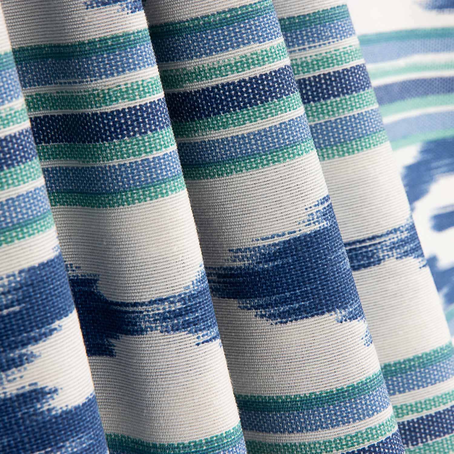 Toile imprimée « Lengua Mallorquina » bleue et verte - Ribes y Casals