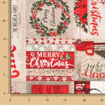 Toile de Noël Blanc Vert - Ribes y Casals