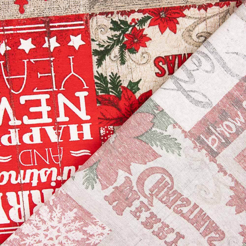 Toile de Noël Blanc Vert - Ribes y Casals