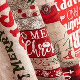 Toile de Noël Blanc Vert - Ribes y Casals