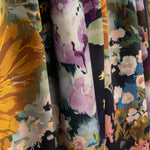 Satin imprimé « Dalias » jaune - Ribes y Casals