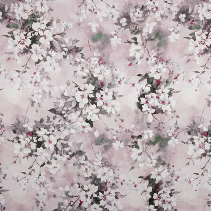 Satin imprimé Jasmin - Ribes y Casals