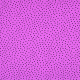 Crêpe Pois Noir 7mm Mauve - Ribes y Casals