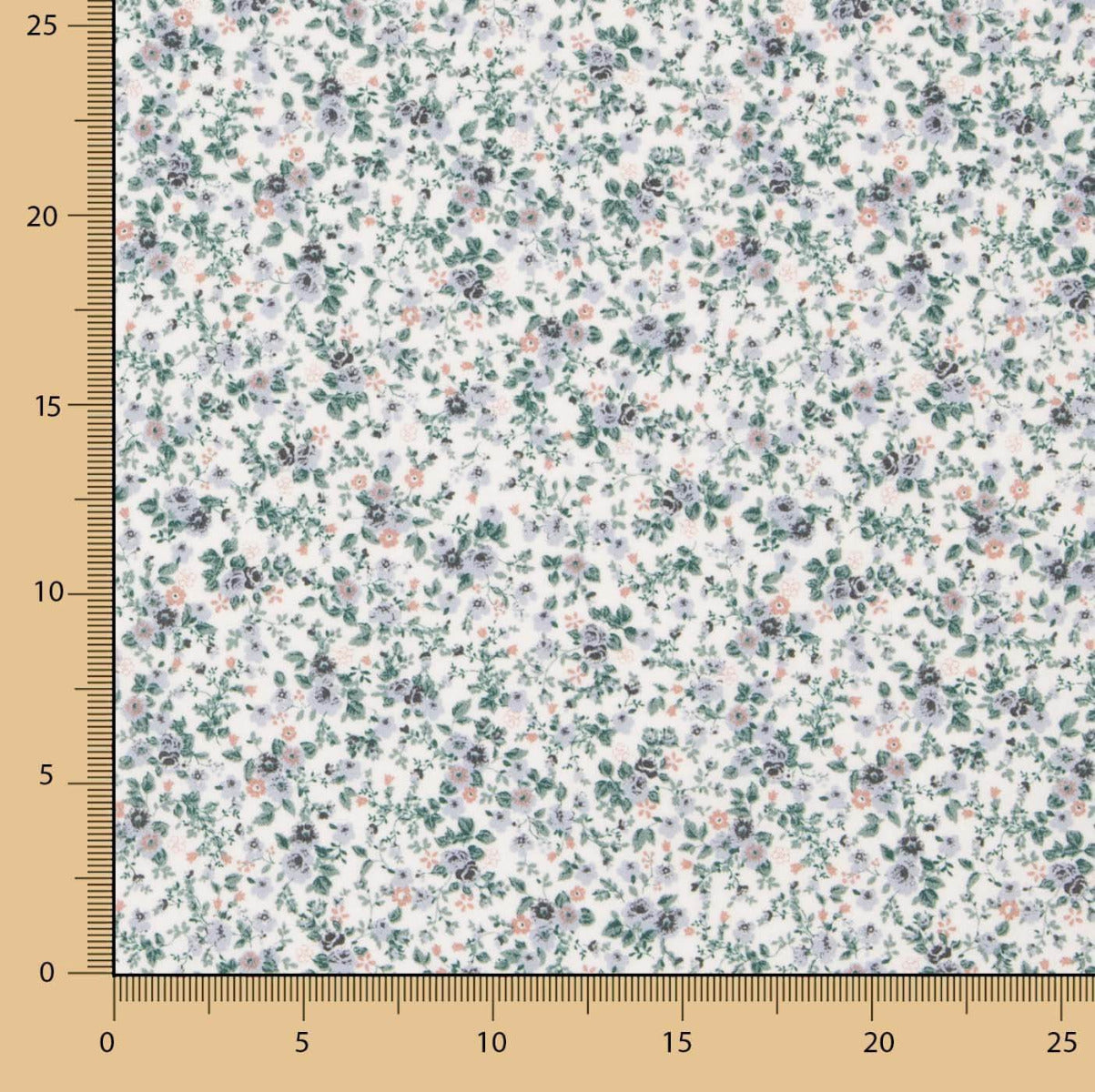 Viyela Coton Petites fleurs bleues - Ribes y Casals