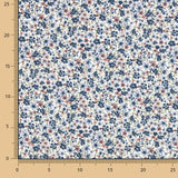 Viyela Coton Petites Fleurs Denia Bleu - Ribes y Casals