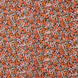 Crêpe léger imprimé jardin corail - Ribes y Casals