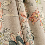 Toile de coton Half Panama imprimée « motif botanique » aquarelle - Ribes y Casals
