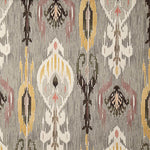 Toile de coton Half Panama imprimée Ikat ethnique multicolore - Ribes y Casals