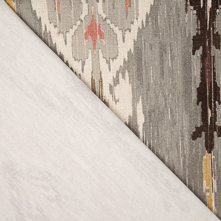 Toile de coton Half Panama imprimée Ikat ethnique multicolore - Ribes y Casals