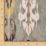 Toile de coton Half Panama imprimée Ikat ethnique multicolore - Ribes y Casals