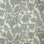 Toile de coton Half Panama imprimée « Jardin oriental » vert sauge - Ribes y Casals