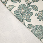 Toile de coton Half Panama imprimée « Jardin oriental » vert sauge - Ribes y Casals
