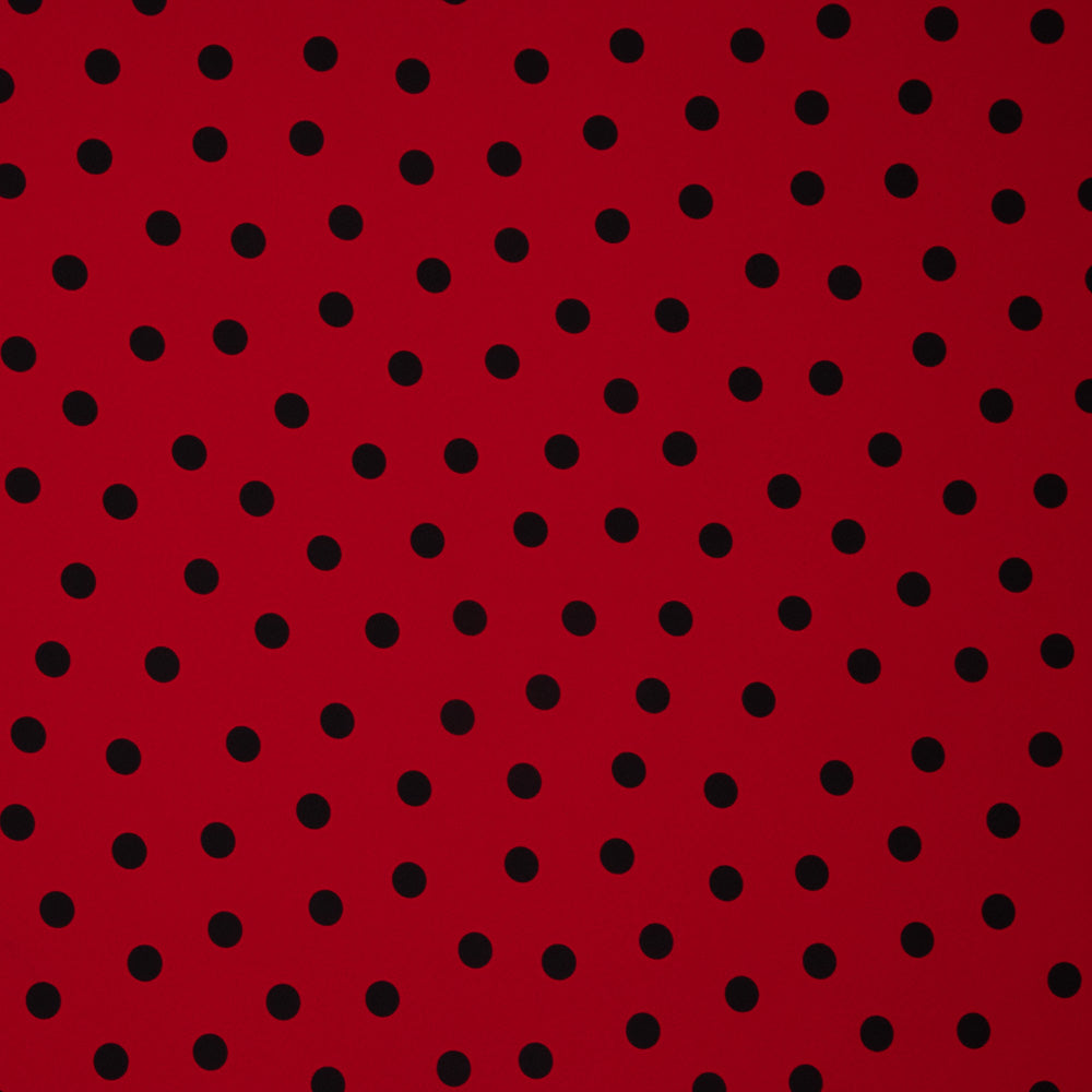 Trench-coat élastique à pois rouges - Ribes y Casals