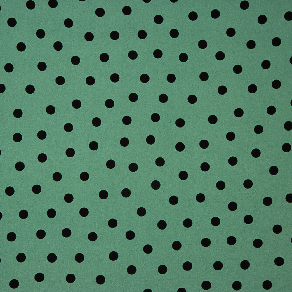 Trench-coat élastique à pois vert sauge - Ribes y Casals